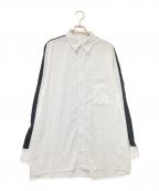 Yohji Yamamoto pour hommeヨウジヤマモト プールオム）の古着「スリーブラインシャツ」｜ホワイト