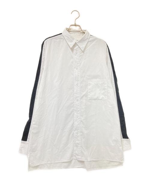 Yohji Yamamoto pour homme（ヨウジヤマモト プールオム）Yohji Yamamoto pour homme (ヨウジヤマモト プールオム) スリーブラインシャツ ホワイト サイズ:3の古着・服飾アイテム