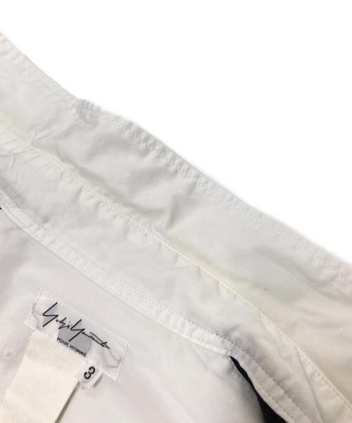 Yohji Yamamoto pour homme（ヨウジヤマモト プールオム）Yohji Yamamoto pour homme (ヨウジヤマモト プールオム) スリーブラインシャツ ホワイト サイズ:3の古着・服飾アイテム