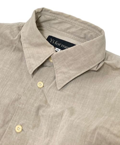 Y's for men（ワイズフォーメン）Y's for men (ワイズフォーメン) コットンシャツ ベージュ サイズ:4の古着・服飾アイテム