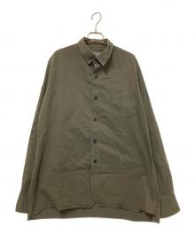 Yohji Yamamoto pour homme（ヨウジヤマモト プールオム）の古着「コットンシャツ」｜オリーブ