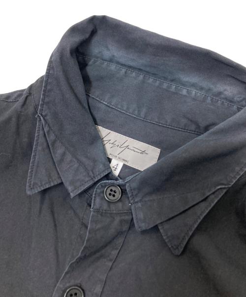 YOHJI YAMAMOTO（ヨウジヤマモト）YOHJI YAMAMOTO (ヨウジヤマモト) コットンシャツ ブラック サイズ:4の古着・服飾アイテム