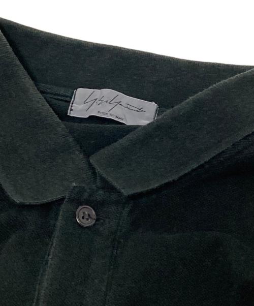 Yohji Yamamoto pour homme（ヨウジヤマモト プールオム）Yohji Yamamoto pour homme (ヨウジヤマモト プールオム) ポロシャツ ブラック サイズ:4の古着・服飾アイテム