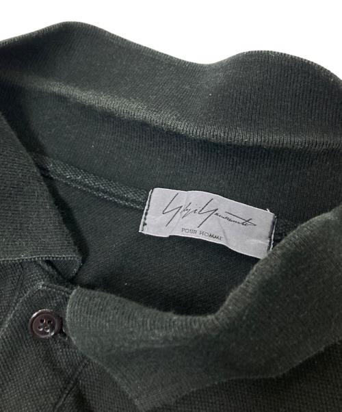 Yohji Yamamoto pour homme（ヨウジヤマモト プールオム）Yohji Yamamoto pour homme (ヨウジヤマモト プールオム) ポロシャツ ブラック サイズ:4の古着・服飾アイテム