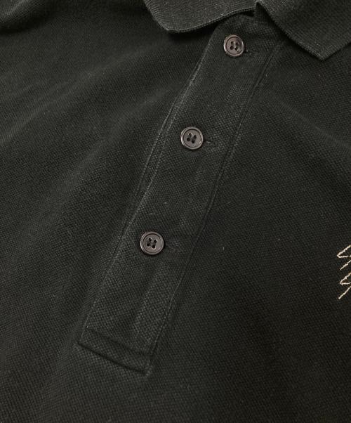 Yohji Yamamoto pour homme（ヨウジヤマモト プールオム）Yohji Yamamoto pour homme (ヨウジヤマモト プールオム) ポロシャツ ブラック サイズ:4の古着・服飾アイテム