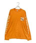 stussyステューシー）の古着「IVY CREW カットソー」｜オレンジ