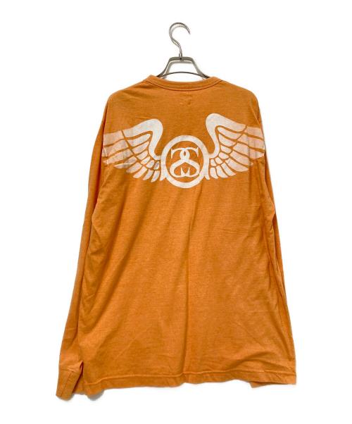 stussy（ステューシー）stussy (ステューシー) IVY CREW カットソー オレンジ サイズ:Lの古着・服飾アイテム