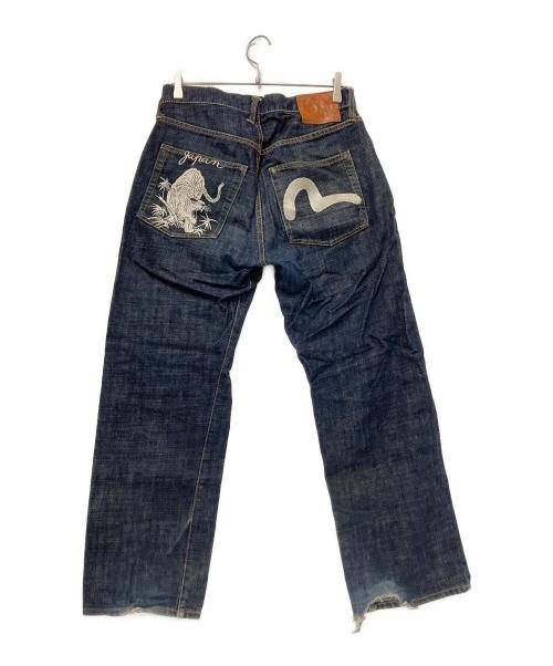 EVISU（エヴィス）EVISU (エヴィス) カモメ・虎刺繍デニムパンツ インディゴ サイズ: W30×L35の古着・服飾アイテム