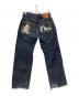 EVISU (エヴィス) カモメ・虎刺繍デニムパンツ インディゴ サイズ: W30×L35：12000円