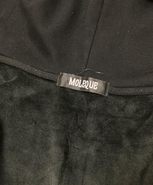 MOLEQUE（モレーキ）MOLEQUE (モレーキ) ジップパーカー ブラック サイズ:Mの古着・服飾アイテム