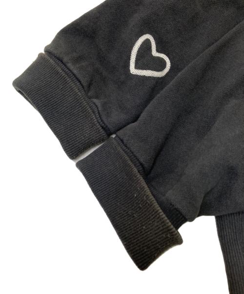 CHAH CHAH（チャーチャー）CHAH CHAH (チャーチャー) LOVE&PEACE SWEAT SHIRT ブラック サイズ:XLの古着・服飾アイテム