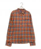 Patagoniaパタゴニア）の古着「チェックシャツ」｜ブルー×オレンジ