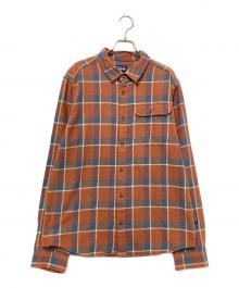 Patagonia（パタゴニア）の古着「チェックシャツ」｜ブルー×オレンジ
