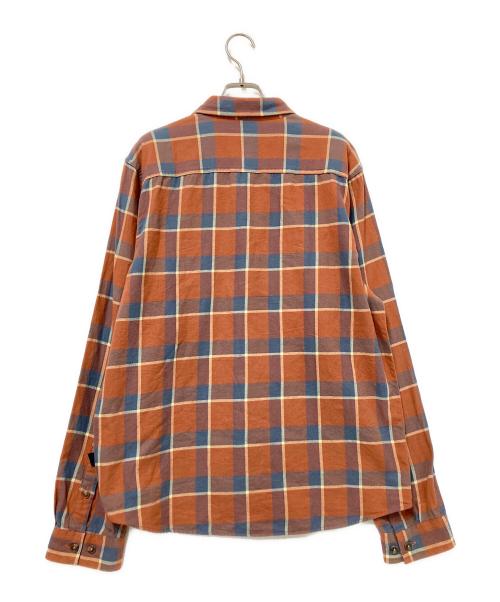 Patagonia（パタゴニア）Patagonia (パタゴニア) チェックシャツ ブルー×オレンジ サイズ:Mの古着・服飾アイテム