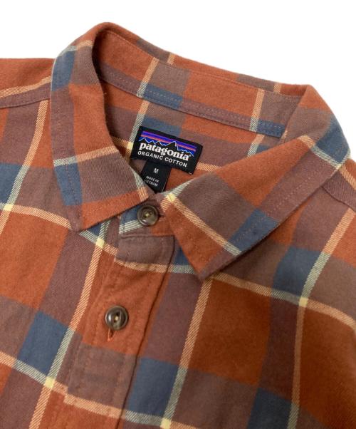 Patagonia（パタゴニア）Patagonia (パタゴニア) チェックシャツ ブルー×オレンジ サイズ:Mの古着・服飾アイテム