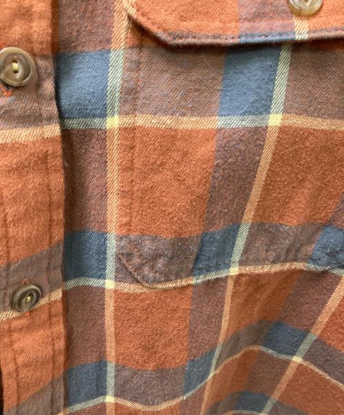 Patagonia（パタゴニア）Patagonia (パタゴニア) チェックシャツ ブルー×オレンジ サイズ:Mの古着・服飾アイテム
