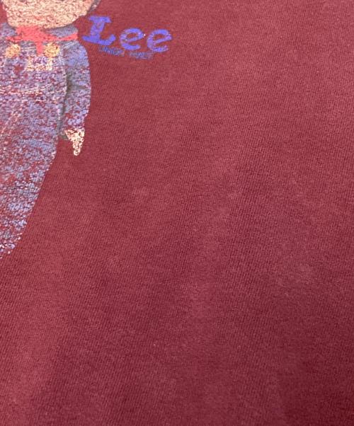 LEE（リー）LEE (リー) プリントスウェット ボルドー サイズ: Lの古着・服飾アイテム