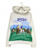 POLO RALPH LAURENポロ・ラルフローレン）の古着「プリントパーカー」｜ホワイト