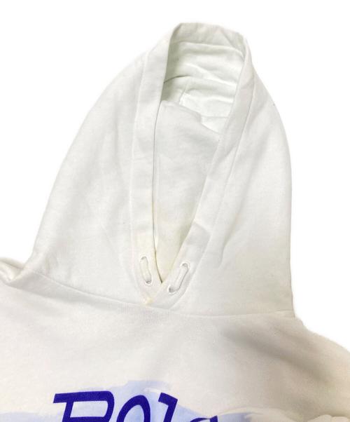 POLO RALPH LAUREN（ポロ・ラルフローレン）POLO RALPH LAUREN (ポロ・ラルフローレン) プリントパーカー ホワイト サイズ:Lの古着・服飾アイテム