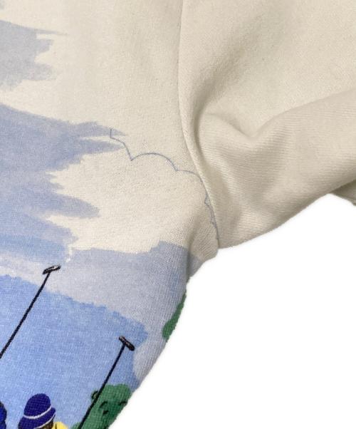 POLO RALPH LAUREN（ポロ・ラルフローレン）POLO RALPH LAUREN (ポロ・ラルフローレン) プリントパーカー ホワイト サイズ:Lの古着・服飾アイテム