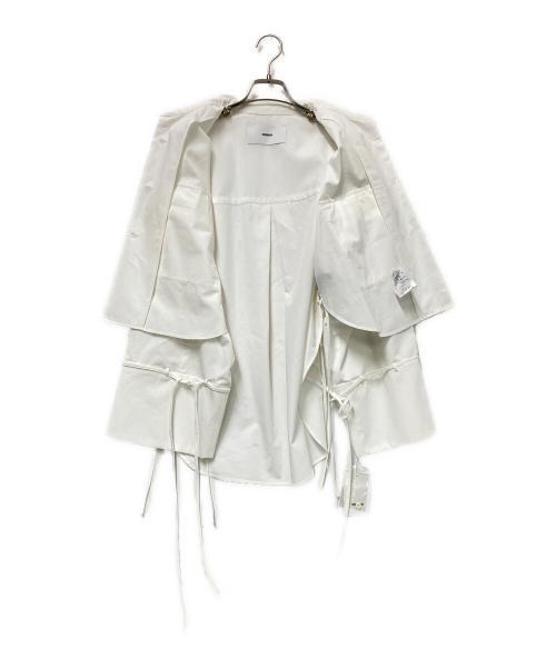 STUDIOUS（ステュディオス）STUDIOUS (ステュディオス) COTTON OVER SHIRT ホワイト サイズ:FREE 未使用品の古着・服飾アイテム