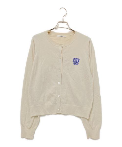 Snidel（スナイデル）Snidel (スナイデル) モチーフエンブロイダリーカーディガン ホワイト サイズ:ONEの古着・服飾アイテム