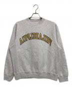 blurhms ROOTSTOCKブラームスルーツストック）の古着「Soft&Hard Sweat Crew neck PRINT」｜グレー