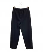 H BEAUTY&YOUTHエイチ ビューティー&ユース）の古着「WORSTED WOOL EASY PANTS」｜ブラック