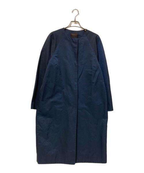 TOMORROW LAND collection（トゥモローランドコレクション）TOMORROW LAND collection (トゥモローランドコレクション) スパークツイル コクーンコート ネイビー サイズ:36の古着・服飾アイテム