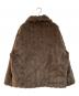 Atelier Nain (アトリエ ナイン) TWO TONE FLOW FUR JACKET ブラウン サイズ:FREE 未使用品：15000円