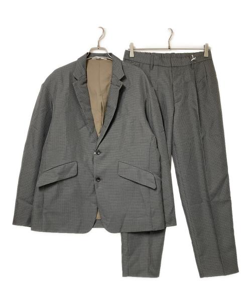 WYM LIDNM（ウィム バイ リドム）WYM LIDNM (ウィム バイ リドム) RELAX WOOL LIKE PE SET-UP グレー サイズ:Mの古着・服飾アイテム