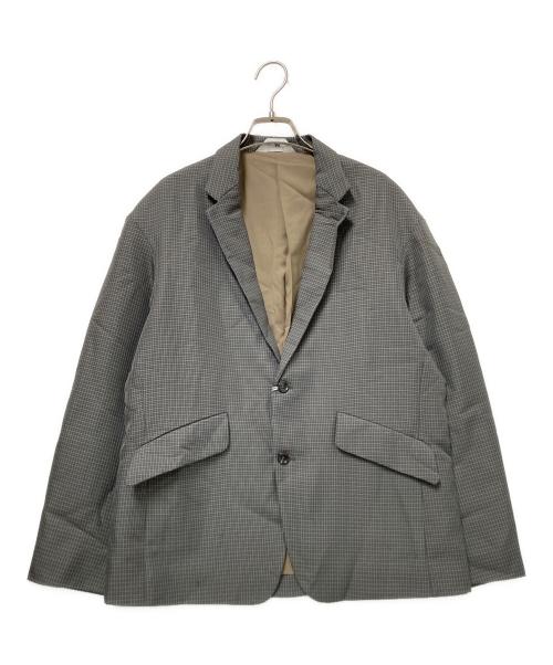 WYM LIDNM（ウィム バイ リドム）WYM LIDNM (ウィム バイ リドム) RELAX WOOL LIKE PE SET-UP グレー サイズ:Mの古着・服飾アイテム