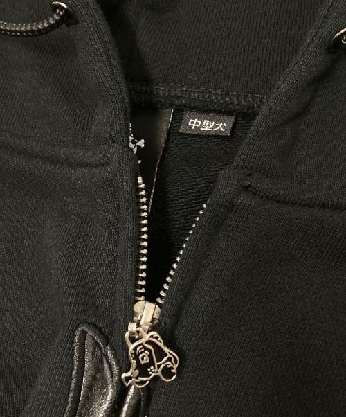 GALFY（ガルフィー）GALFY (ガルフィー) ファイヤーピカピカZIPパーカー ブラック サイズ:中型犬（L）の古着・服飾アイテム