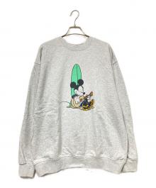 CGS×DISNEY（カリフォルニア ジェネラルストア×ディズニー）の古着「クルーネックスウェット」｜グレー
