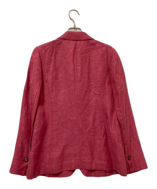 Leilian（レリアン）Leilian (レリアン) リネン混ジャケット ピンク サイズ:9の古着・服飾アイテム