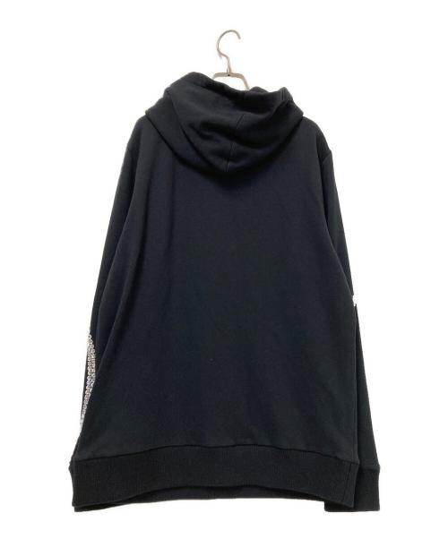 BALMAIN（バルマン）BALMAIN (バルマン) デコラティブ スウェットパーカー ブラック サイズ:Mの古着・服飾アイテム