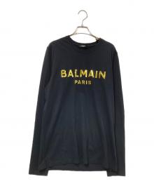 BALMAIN（バルマン）の古着「ロングスリーブカットソー」｜ブラック
