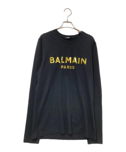 BALMAIN（バルマン）BALMAIN (バルマン) ロングスリーブカットソー ブラック サイズ:Lの古着・服飾アイテム