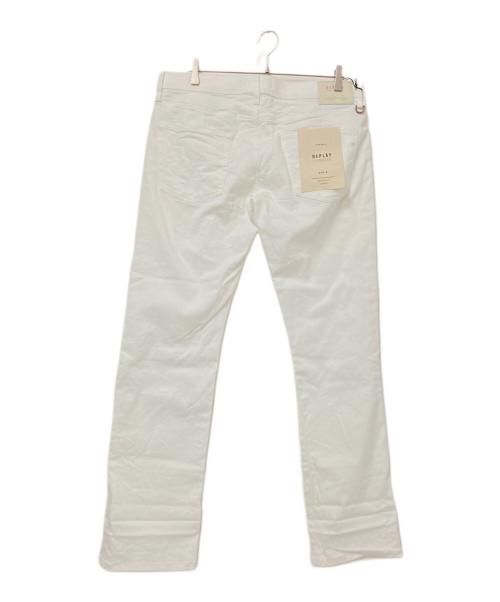 REPLAY（リプレイ）REPLAY (リプレイ) ストレッチデニムパンツ ホワイト サイズ:W34×L32 未使用品の古着・服飾アイテム