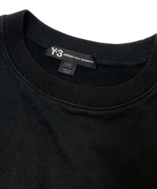 Y-3（ワイスリー）Y-3 (ワイスリー) バックロゴスウェット ブラック サイズ:Lの古着・服飾アイテム