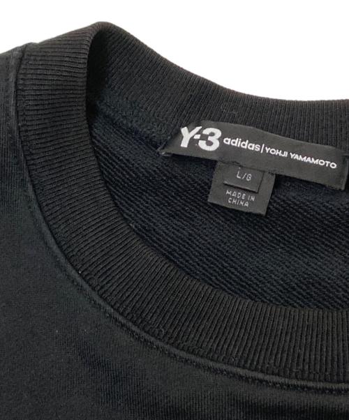 Y-3（ワイスリー）Y-3 (ワイスリー) バックロゴスウェット ブラック サイズ:Lの古着・服飾アイテム