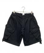 ROYAL NAVYロイヤルネイビー）の古着「カーゴハーフパンツ」｜ブラック