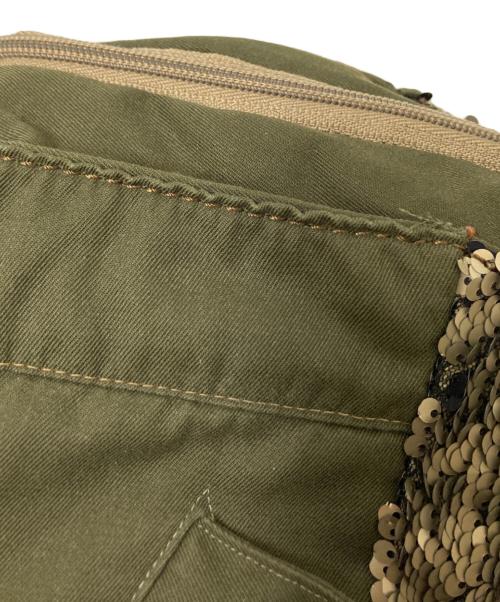 MARLON（マロン）MARLON (マロン) 切替ハンドバッグ グリーン サイズ:下記参照の古着・服飾アイテム