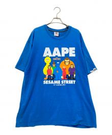 Aape BY A BATHING APE×SESAME STREET（エーエイプ バイ アベイシングエイプ×セサミストリート）の古着「プリントTシャツ」｜ブルー