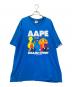 Aape BY A BATHING APE（エーエイプ バイ アベイシングエイプ）の古着「プリントTシャツ」｜ブルー