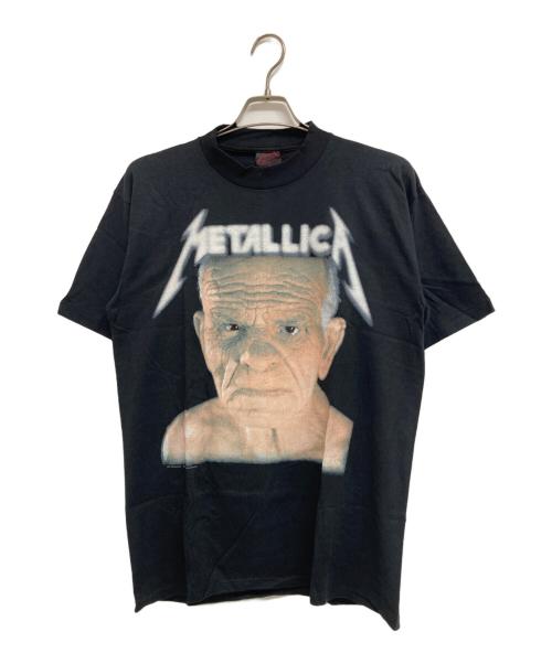 METALLICA（メタリカ）METALLICA (メタリカ) Enter sandman/90‘SバンドTシャツ ブラック サイズ:Lの古着・服飾アイテム