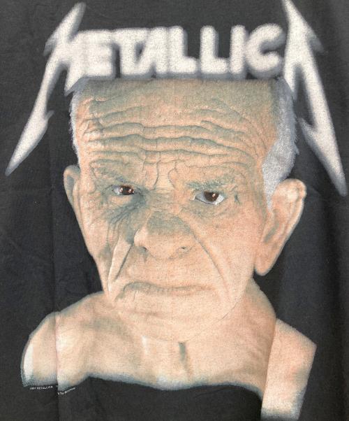METALLICA（メタリカ）METALLICA (メタリカ) Enter sandman/90‘SバンドTシャツ ブラック サイズ:Lの古着・服飾アイテム