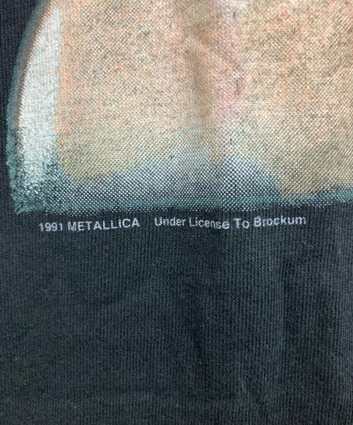 METALLICA（メタリカ）METALLICA (メタリカ) Enter sandman/90‘SバンドTシャツ ブラック サイズ:Lの古着・服飾アイテム