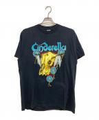 HUGGERハガー）の古着「80sヴィンテージTシャツ」｜ブラック