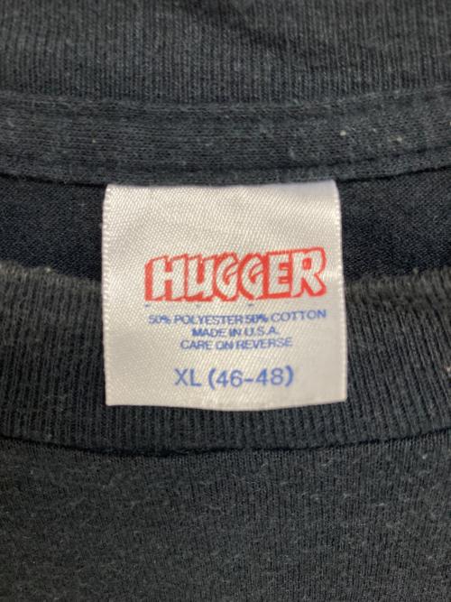 HUGGER（ハガー）HUGGER (ハガー) 80sヴィンテージTシャツ ブラック サイズ:XLの古着・服飾アイテム
